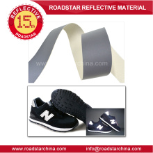 Alta plata reflectante PVC de cuero para zapatos